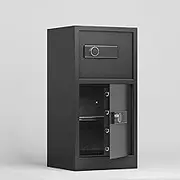 KAER 8.6 Cuft Heavy Duty Dual Door Safe Box Fireproof Waterproof with Hidden Lock Box,Removable Shelves,Silent,Fireproof safe for Home, Office, Hotel