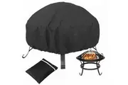 210D Tough Durable Outdoor Round Fire Pit Cover Garden BBQ Protector