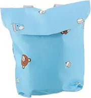Kisangel Nursery Nappy Storage Bag Portable Diaper Bag Washable Zipper for Travel Shopping Picnic Diaper Wet Dry