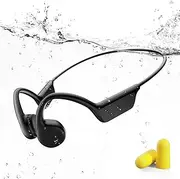 Bone Conduction Headphones, Wireless Running Open Ear Headphones IPX5 Waterproof Sports Earphone with Mic for Sports Running Cycling