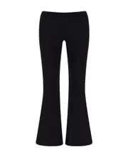 Courrèges Logo Patch Flared Pants XS Black