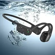 Bone Sound Headphones Bluetooth 5.3 IP68 Waterproof Headphones Swimming with Microphone Bone Conduction Headphones with MP3 Player 32GB for Running, Cycling, Swimming