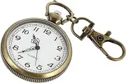 [OATIPHO] 1pc Nurse Form Exam Form Hand Nurses Lapel Pin Band Clip on Watch Looking Digital Luminous Pocket Watch Display Cartoon Second Pocket Watches for Men Winder Clip Watch Copper Brown