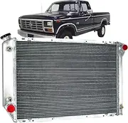 KUNTAUTOS 4 Rows Radiator for 1980-1984 Ford F150 F250 F350 Bronco 5.0L 5.8L 7.5L V8, 1981 1982 1983 MC561 Aluminum Radiators
