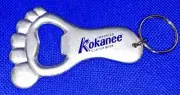 Imported KOKANEE Glacier Beer Bottle Opener Keychain Promotional New Old Stock