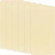 uxcell 6-Pack Polyester Repair Patches, 7.9 x 3.9 Self-Adhesive Fabric Repair Patches Waterproof Lightweight for Clothes/Sofas/Tents/Bags/Car Seats [Light Yellow]