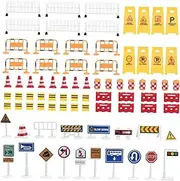 ifundom 1Set Traffic Simulation Sign for Educational Roadblock with Various Safety Street Signs for Learning and Play and Attractive Design