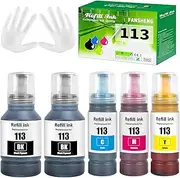 FANSHENG 113 Ink Compatible with Epson 113 Ink Bottles for ET-16150 ET-16600 ET-16650 ET-15000 ET-5100 ET-5150 ET-5160 ET-5170 ET-5800 ET-5850 ET-5850 ET-5850 ET-5850 ET-588 80 Pro E80T-5800 Printer
