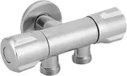 Double Switch Outlet Angle Valve Toilet Bidet Shower Faucet - Copper Bathroom Accessories G1/2