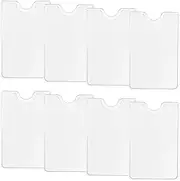 [FdcLixuvol] Pack of 8 Credit Card Holder, Transparent Hard Plastic Card Protector Sleeves for Bank Cards, ID Cards and Business Cards, Waterproof, Ideal for Wallet, Office or School (9.1 x 5.9 cm)
