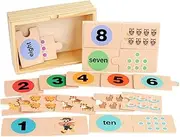 Yunhgft Number Puzzle Games Count Toys Learning Numbers Puzzles Mathematics Manipulative Math Games for Children for Toddlers Young Girls