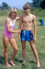 Steffi Graf German tennis star in Bruhl 1986 OLD PHOTO 11