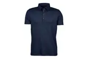 Tee Jays Mens Pima Short Sleeve Cotton Polo Shirt (Navy Blue) - UTBC3812