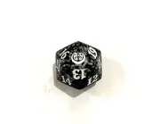 Magic MTG Spindown Counter (D20 Dice/Die) Sep 2016 'Kaladesh - Black'