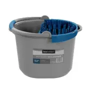 Boxsweden 10.5L Mop Wringer Bucket Kitchen Floor Cleaning w/ Soft Grip Handle