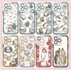 For iPhone Mofusand Shark Cat Phone Case iPhone 16 15 14 13 12 11 Pro Max AU