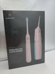 HUACO CARE 2-1 Oral Clean Kit Electric Toothbrush and Water Flosser Color Pink