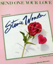 STEVIE WONDER "SEND ONE YOUR LOVE" SHEET MUSIC-1979-BRAND NEW ON SALE-RARE-MINT