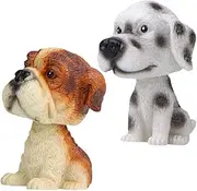 TOYANDONA Detailed Dashboard Dog Figurine Car Interior Accessories Handmade Bobblehead Unique Home Decor Item