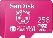 SanDisk 256GB microSDXC Card Licensed for Nintendo Switch, Fortnite Edition - SDSQXAO-256G-GN6ZG, Pink
