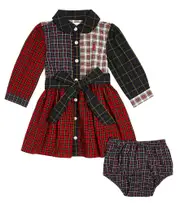 [Polo Ralph Lauren Kids] Polo Ralph Lauren Kids Baby Junia dress and bloomers set M 6 multicoloured