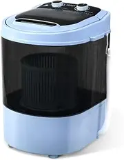 Portable 3KG Mini Washing Machine - Compact Black Washer for Travel & Apartments