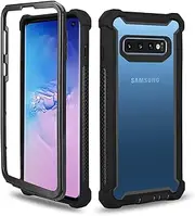 Asuwish Phone Case for Samsung Galaxy S10e Cover Shockproof Hard Drop Proof Full Body Protective Heavy Duty Hybrid Dual Layer Cell Accessories Glaxay S 10e Gaxaly 10se Galaxies Se10 Women Men Black