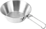 NDNCZDHC Outdoor Folding Camping Bowls, Thicken Stainless Steel Bowl Outdoor Folding Bowl, Backpacking Bowl, Picnic Folding Bowl