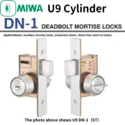 MIWA,MIWALOCK DN-1 DEADBOLT MORTISE LOCKS U9 Cylinder
