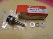 (6) NOS PHILMORE PC-66 MINIATURE VOLUME CONTROLS - 100K w/ DPST SWITCH - JAPAN