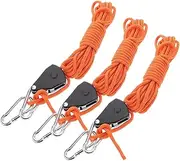 Milisten 3pcs Professional Camping Straps with Height Capability Portable Tie Down Rope for Outdoor Activities Tent Pulley Hooks for Secure Canopy Setup