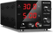 RUZIZAO DC Power Supply Variable, 30V 5A Adjustable Switching Regulated Lab B...