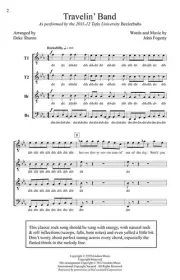 Contemporary A Cappella Publishing Travelin' Band Ttbb Acappel