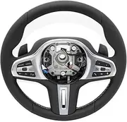 Car Leather Carbon Replacement Steering Wheel Compatible With BMW X4 G02 G80 G20 G30 X3 G01 G22 G31 G32 G11 G12 G05 G06 Car Accessories(Leather)