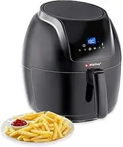 [alpina] Hot Air Fryer - 5 Litres - 230V - Airfryer - Digital Touchscreen - Chicken, Vegetables, Bread, Muffin - 7-8 People