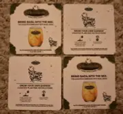 Set of 4 Strongbow Hard Apple Cider Plantable Coasters Embedded w/ Basil Seeds