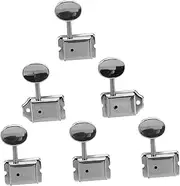 Abaodam 6pcs Vintage Style Electric Guitar Tuning Pegs for Acoustic Electric Guitars Quick Tuning Secure String Fixation Stylish Retro Design Replacement Machine