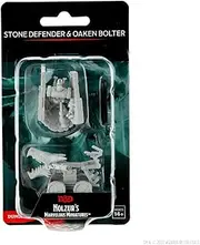 Wizkids D&D Nolzurs Marvelous Stone Defender and Oaken Bolter Unpainted Miniatures