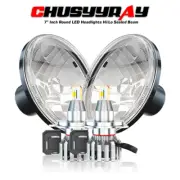 For MG MGB 1969-1981 2pc DOT 7 inch Round LED Headlights High Low Beam 6500K