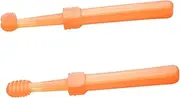 UTHCLO 2pcs Set Silicone Toothbrush Set with Storage Box Gentle Oral and Brush Soft Bristles for Newborns Safe and Gum Care for Boy Girl