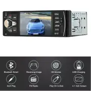 Car 1DIN 4.1in FM Radio Bluetooth HD Touch Screen Stereo Audio AUX USB TF Player (for: Kia)