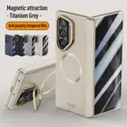 For Samsung Galaxy Z Fold 6 Case with Magnetic Ring Front Screen Protector Cover