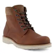 ECCO Men's Jamestown High-Cut Cognac Cocoa Brown Boot Size 11 - 11.5 US