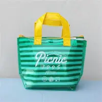 在飛比找PChome24h購物優惠-【日本CB JAPAN】防水條紋保冷保溫兩用袋2L(綠) 保