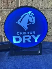 Carlton Dry Beer Bar Garage Desktop Mancave Decor LED light box Sign