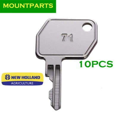 10x For New Holland Backhoe 86502903 & Ford 1592 & Case IH Tractor Ignition Key