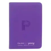 Collector's Series TOP LOADER Zip Binder - CLEAR - Purple