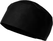 [ROMISBABA] Chef Cap Sturdy Cotton Material for Chef and Waiter Uniform Kitchen Cooking Hat Black, Black, Medium