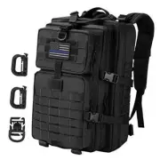 MOLLE Assault Pack, Tactical Backpack Military Army Camping Rucksack, 3 Black