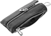 [GALPADA] Elegant Car Key Bag Key Pouch Zipper Coin Purse Multi-Function Keychain for Daily Use Random Style